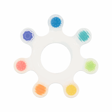 Rainbow Star Silicone Teether