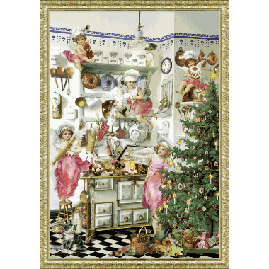 Adventskalender A4 Nostalgist julekjøkken