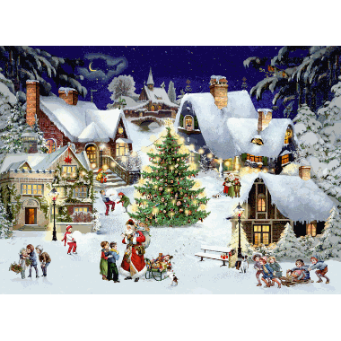 Adventskalender Jul i landsbyen