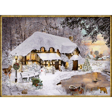 Adventskalender Huset i vinterskogen