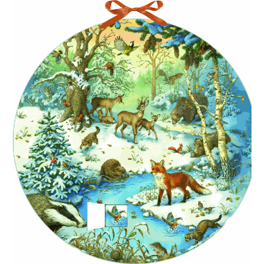 Adventskalender Animals in the Winter Forest - Memo Advent C