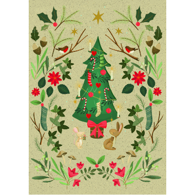 Adventskalender A5 Grass paper - Christmas Magic