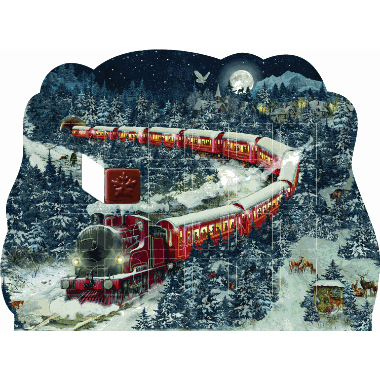 Adventskalender The Christmas Express - Cut-out chocolate Ad