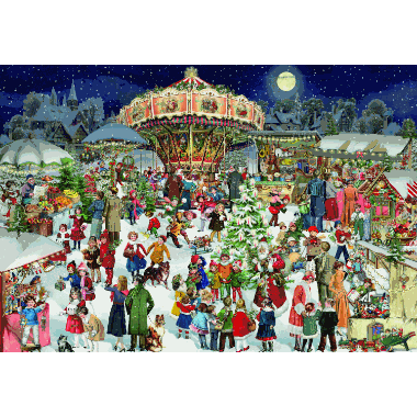 Adventskalender Nostalgic Christmas Market Puzzle Advent cal