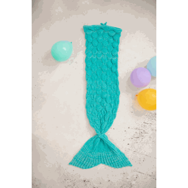 Crochetts teppepose turkis havfrue