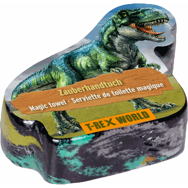 Magisk hndkle i display T-Rex World