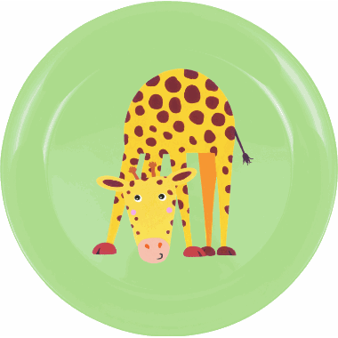 Tallerken - Giraffe