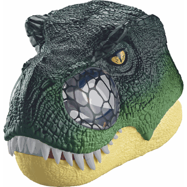 T-Rex World maske med lyd og lys
