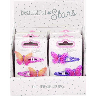 Hrspenne med sommerfugl - Beautiful Stars