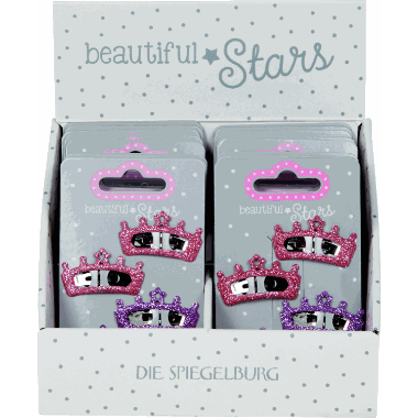 Hrspenne sett - prinsessekroner - Beautiful Stars