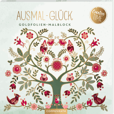 Ausmal-Glck - Goldfolien-Malblock (Creative Time)
