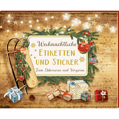 Stickerbuch: Weihn. Etiketten & Sticker (Lichterhell.Weihn.)