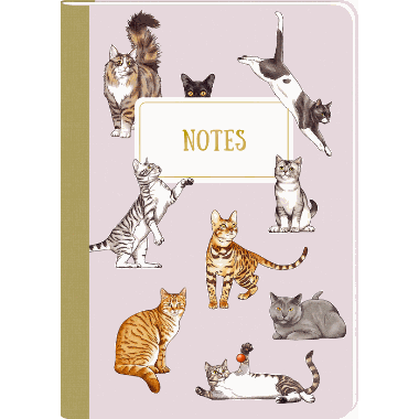 Notizhefte DIN A5 - Notes (I love cats & dogs), sort.