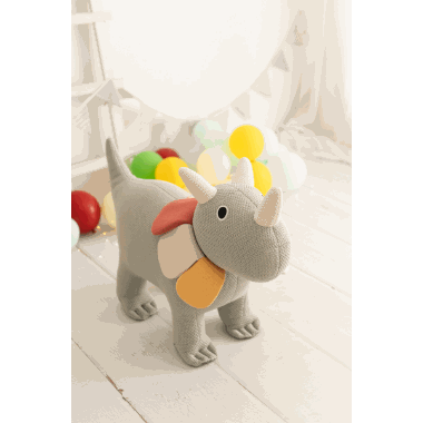 Crochetts maxi kosedyr/stol triceratops