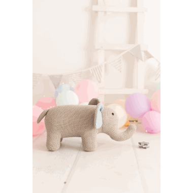 Crochetts mini kosedyr gr elefant