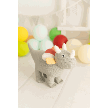 Crochetts mini kosedyr triceratops