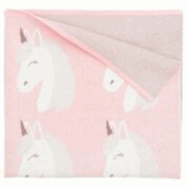 Blanket Unicorn Pink 30x40