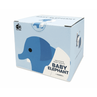 Half world 3D magnet figur baby Elefant