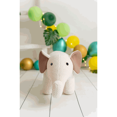 Crochetts mini kosedyr elefant