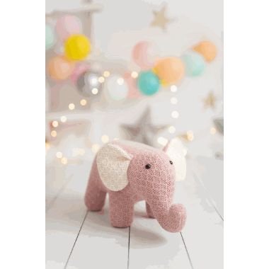 Crochetts mini kosedyr elefant