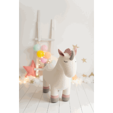 Crochetts maxi kosedyr/stol enhjrning