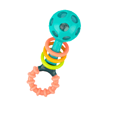 Peak a boo beads rattle